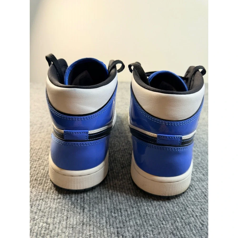 Nike Air Jordan 1 Mid SE Signal Blue Black White Men 9.5 DD6834-402